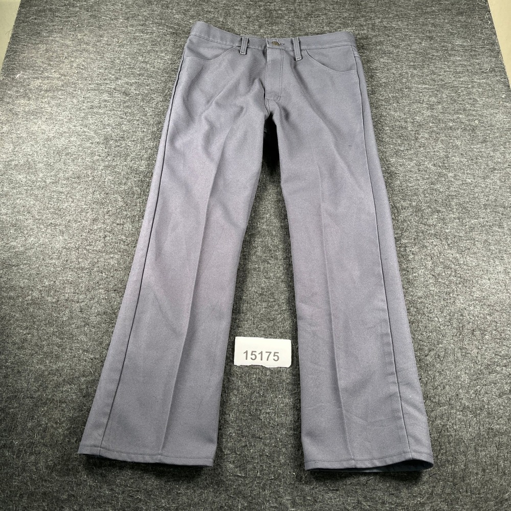 Vintage Wrangler Wrancher Dress Jeans Mens 34x30 Gray Excellent Western Twill
